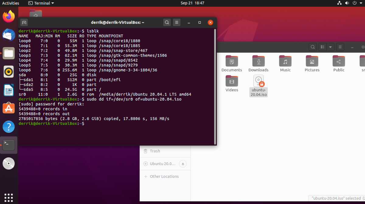cd rom path in linux