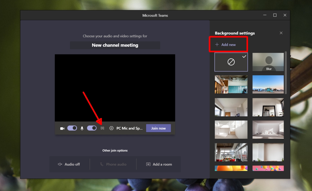 How to set a custom background in Microsoft Teams meetings