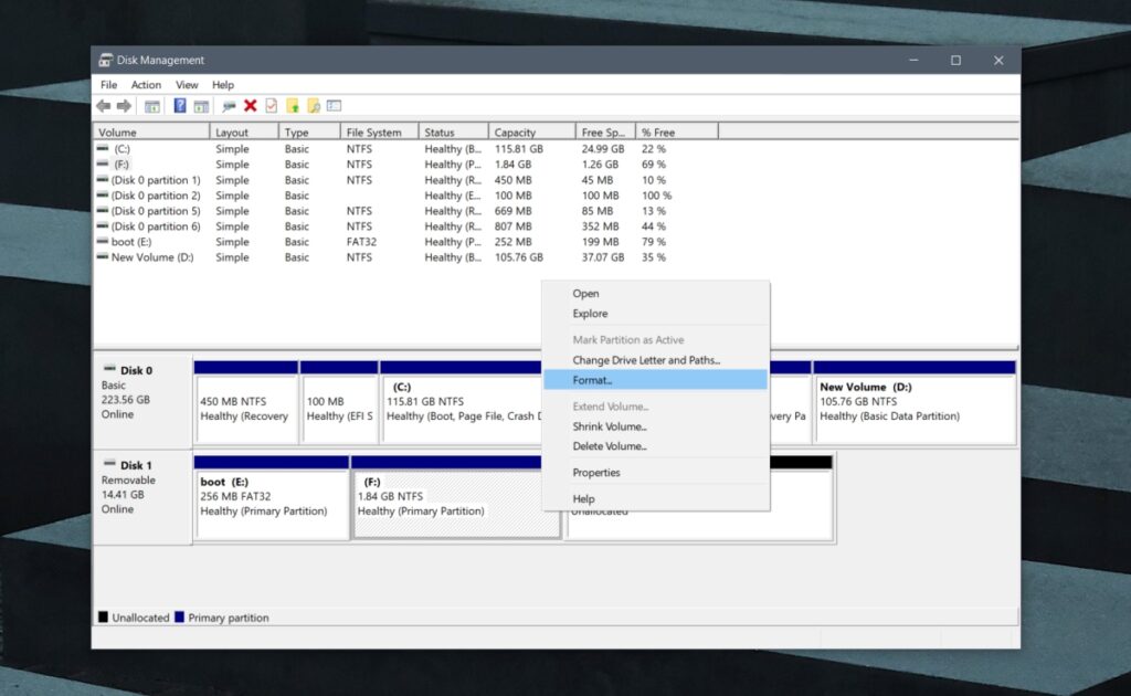 How to format a MicroSD card on Windows 10
