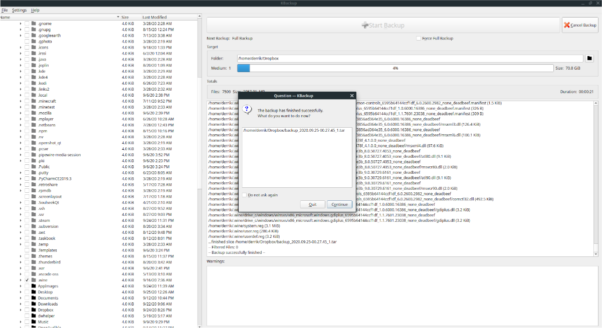 4 ways to back up Linux Wine apps