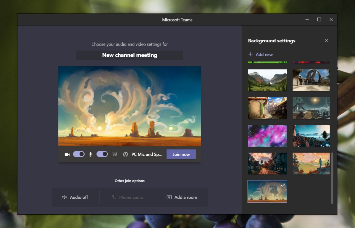 How to set a custom background in Microsoft Teams meetings