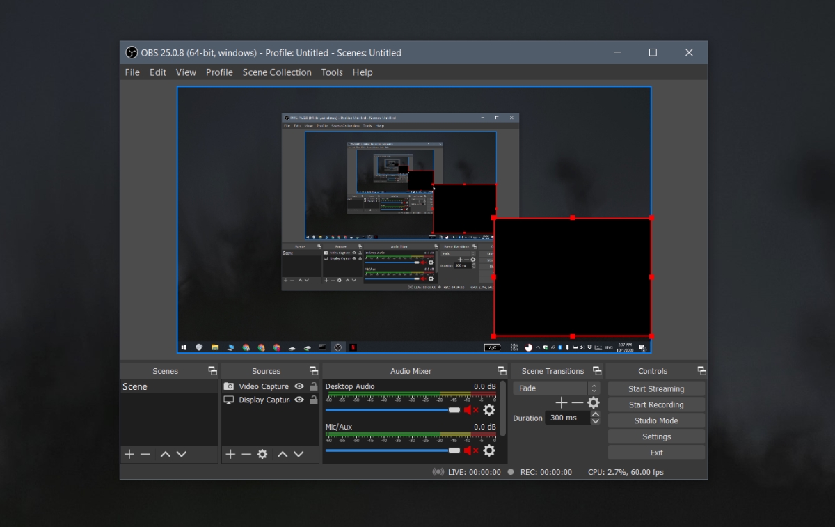 obs studio record webcam