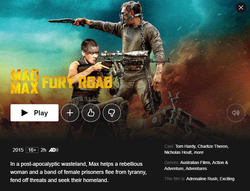 streaming mad max fury road free