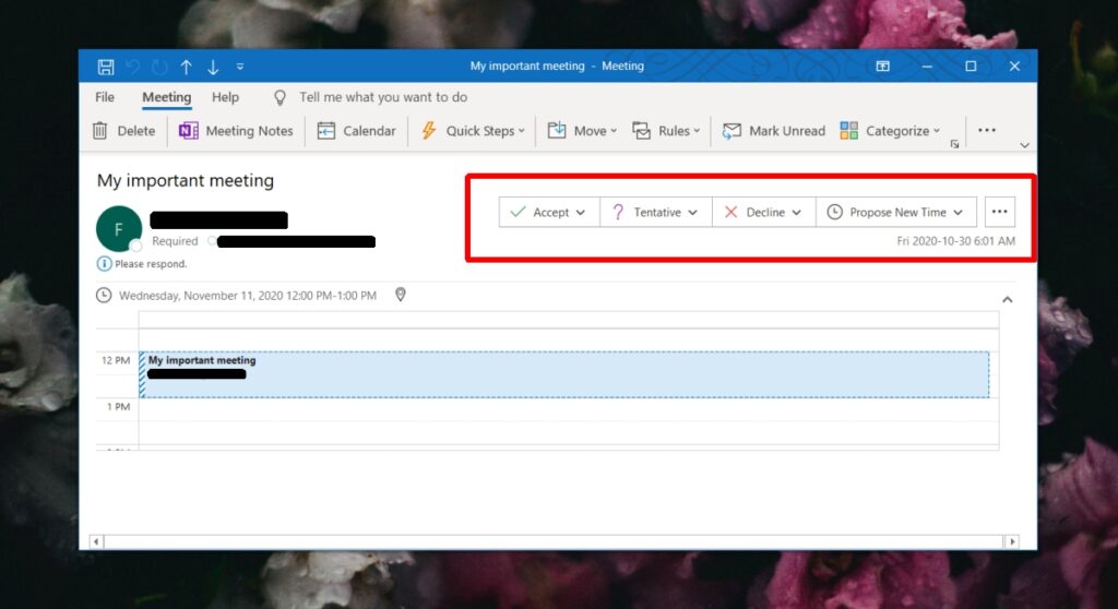 How to create and send a meeting invite from outlook