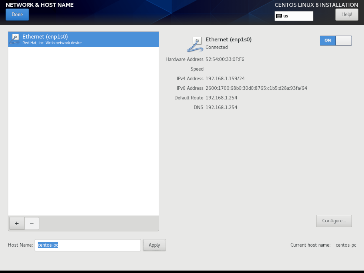 How to install CentOS 8 workstation
