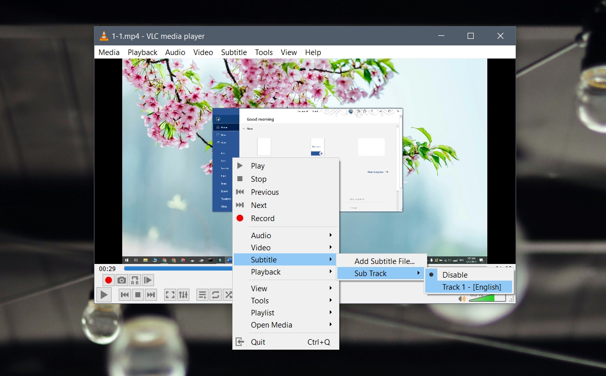 How to embed subtitles in a video on Windows 10