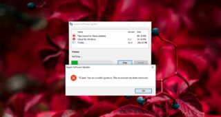 iTunes has invalid signature