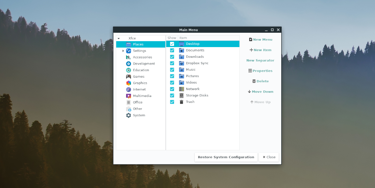 How to add file folders to the XFCE4 menu