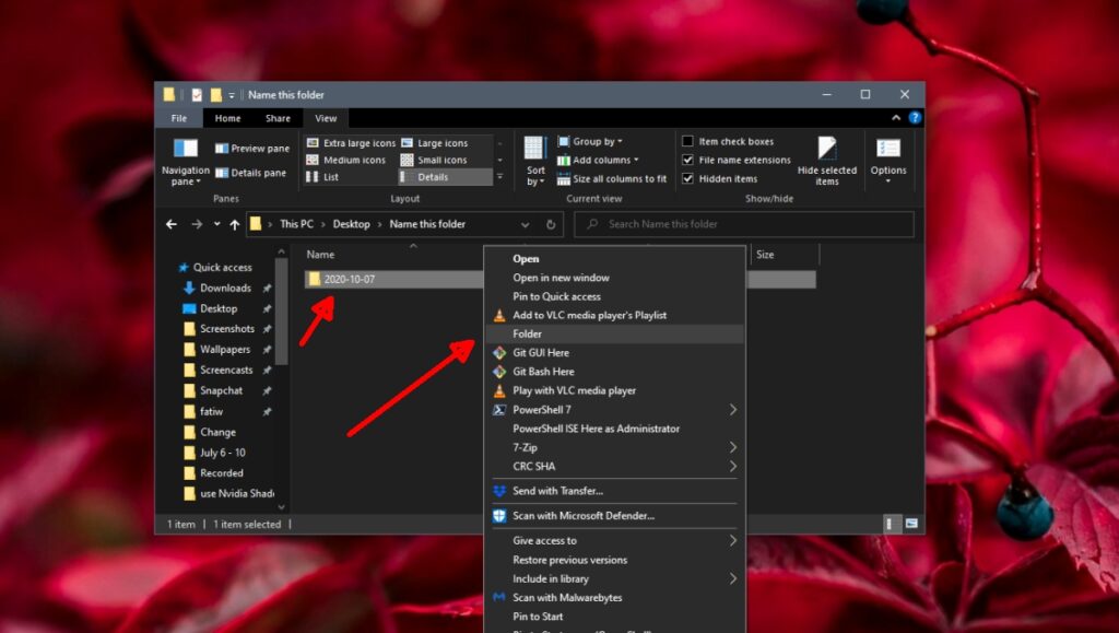 How to change default new folder name on Windows 10
