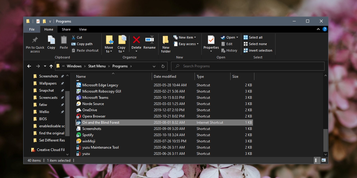 how to add steam game shortcut to start menu