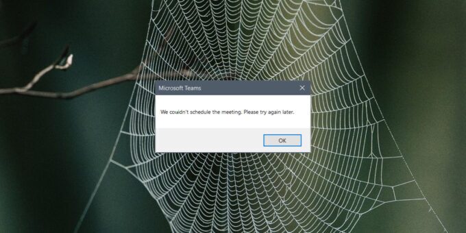 we cant schedule the meeting