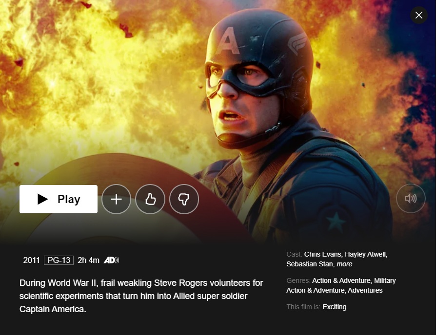 How to Watch Captain America: The First Avenger on Netflix from Anywhere?