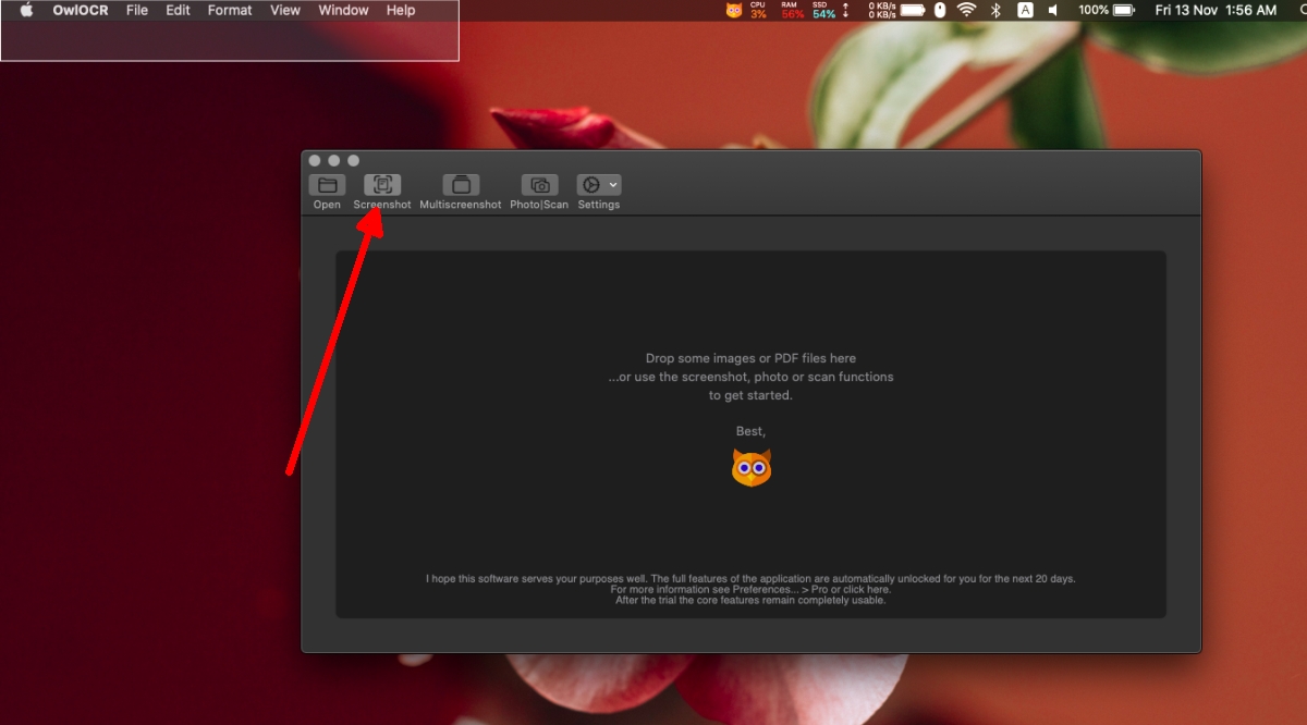 text to screen for mac