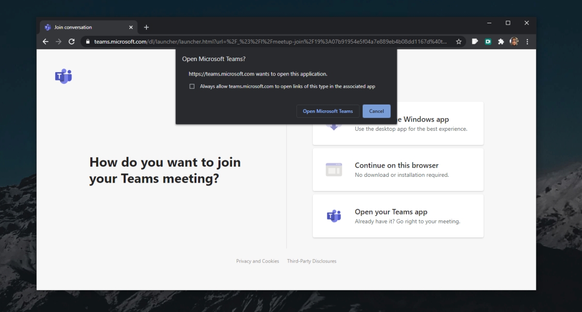 how to join a meeting on microsoft teams web