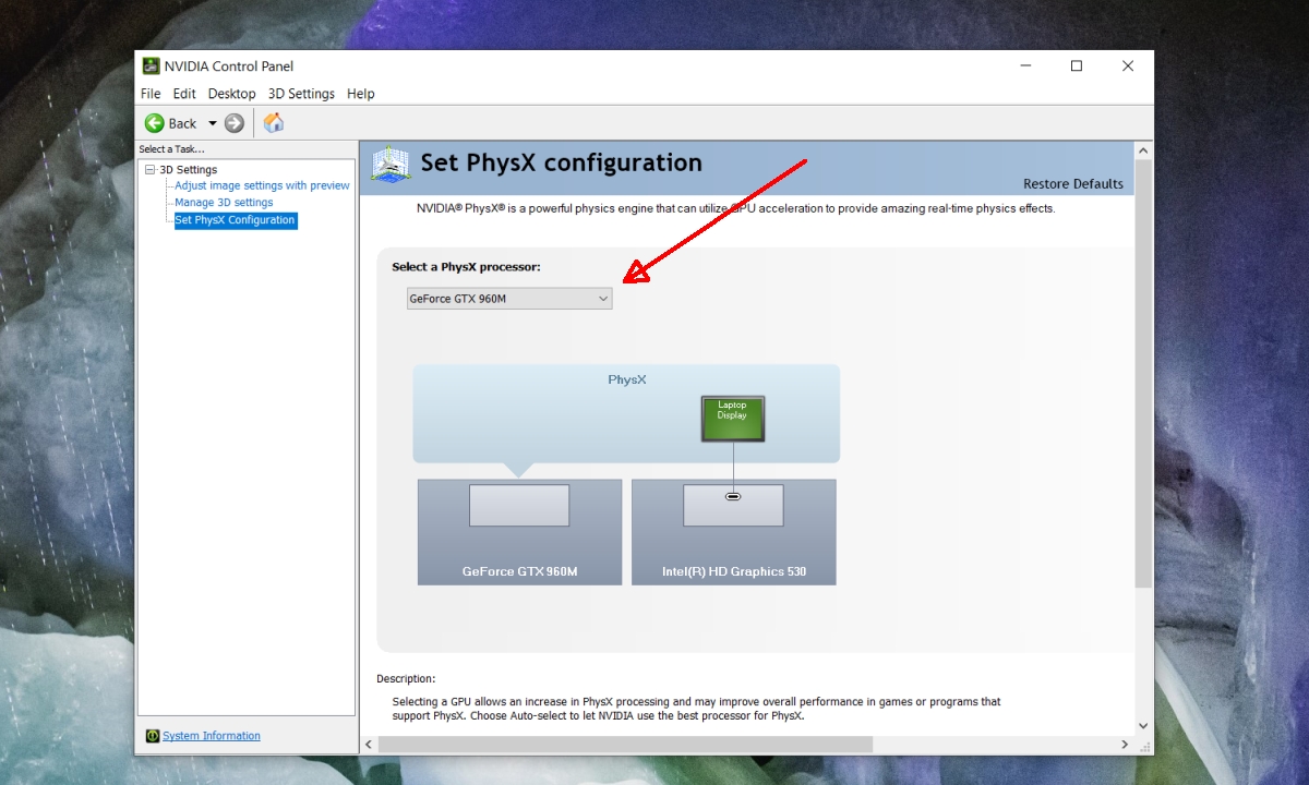 Vis stedet Ligegyldighed beskæftigelse How to set PhysX Configuration in Nvidia Control Panel on Windows 10