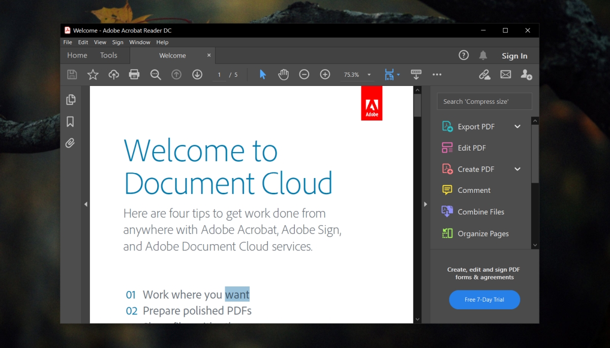 correct adobe software for reading pdf files