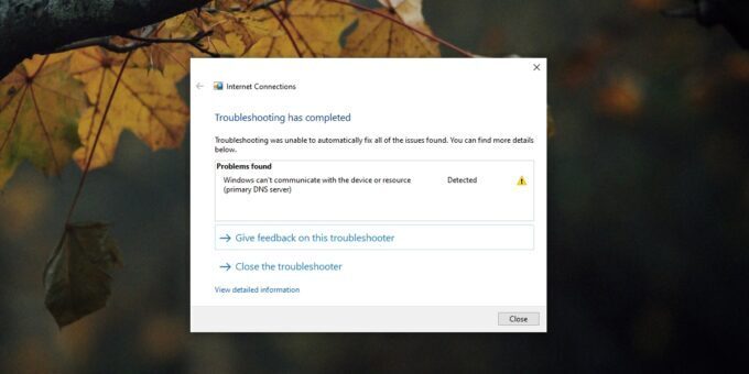 DNS server is not responding