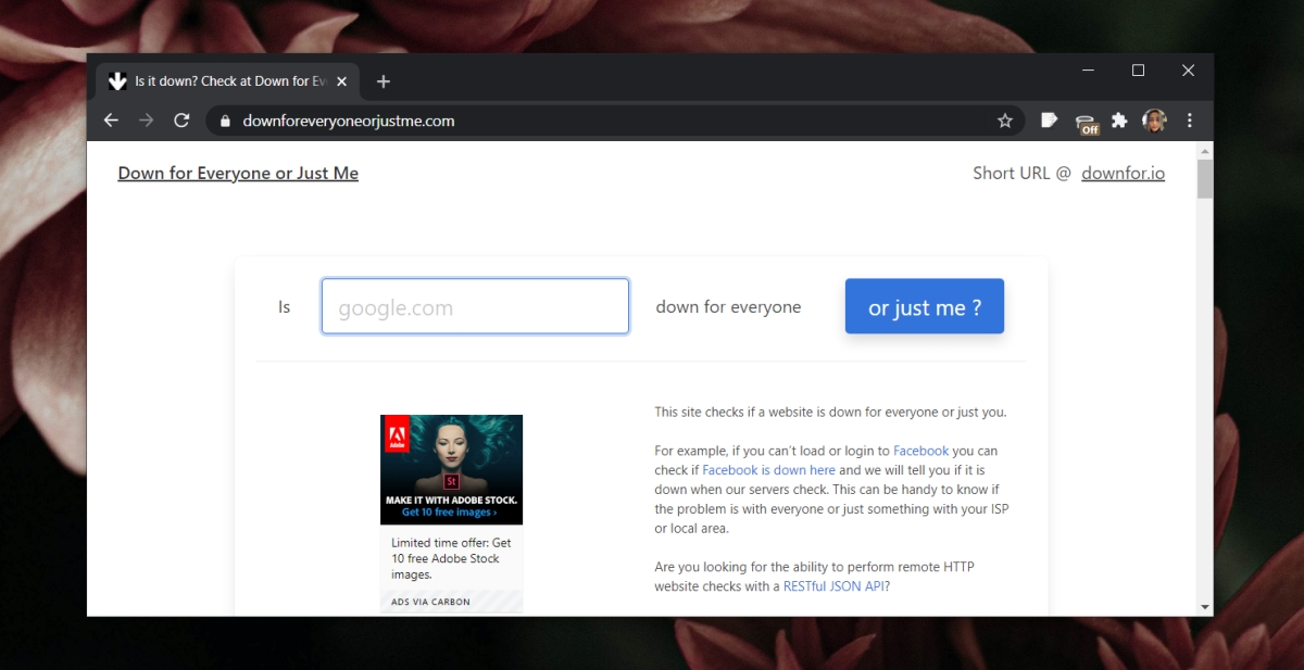 this webpage is not available
