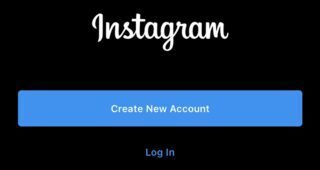 Instagram sign up error