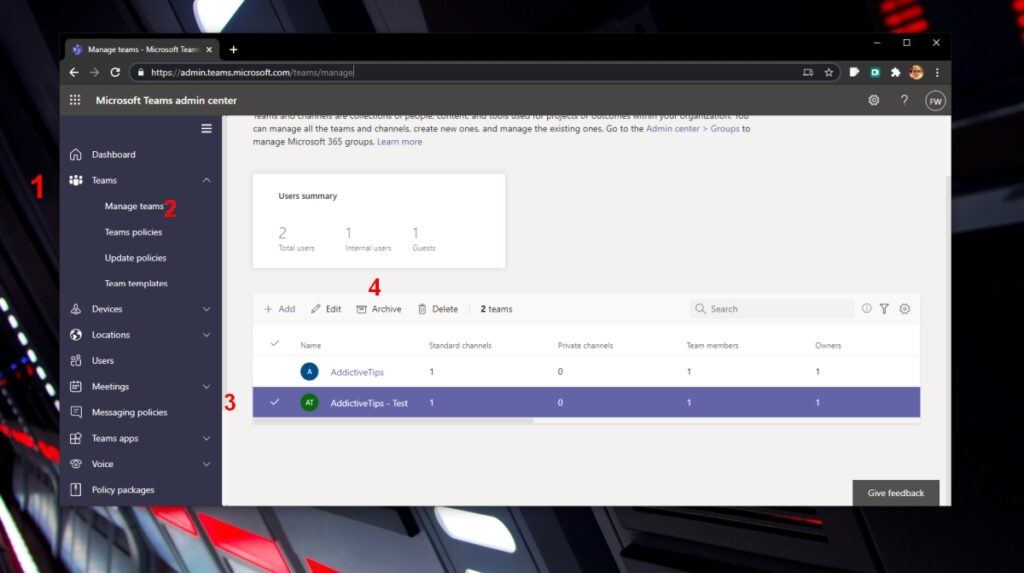 Microsoft Teams Archive a Team, channel, conversation [Guide]