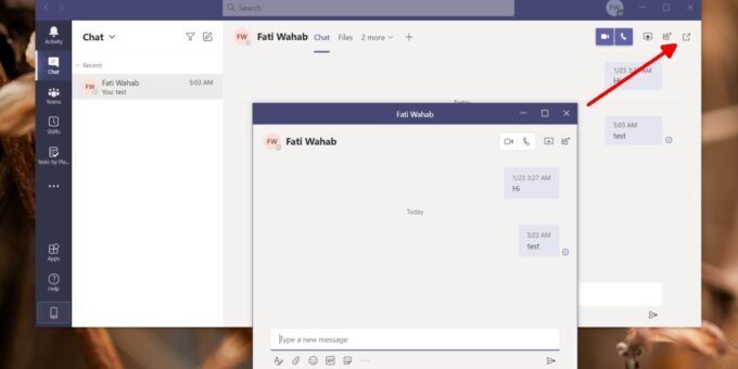 Microsoft Teams multiple windows
