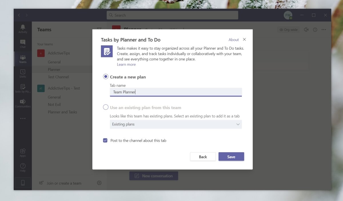 How to use the Microsoft Teams planner