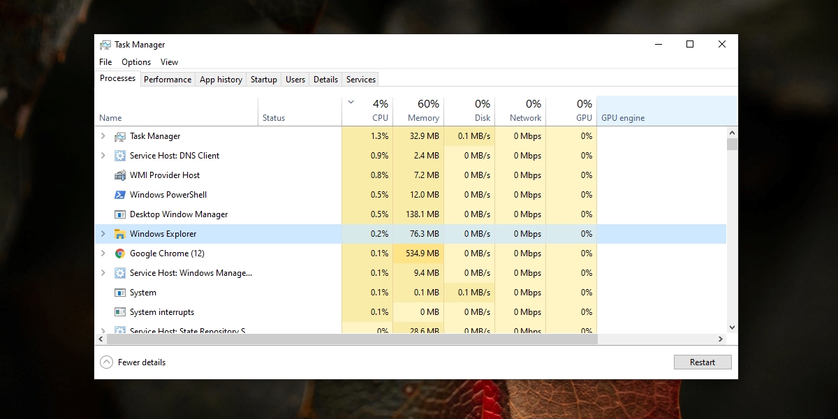 How to fix desktop window manager high memory usage in windows 10