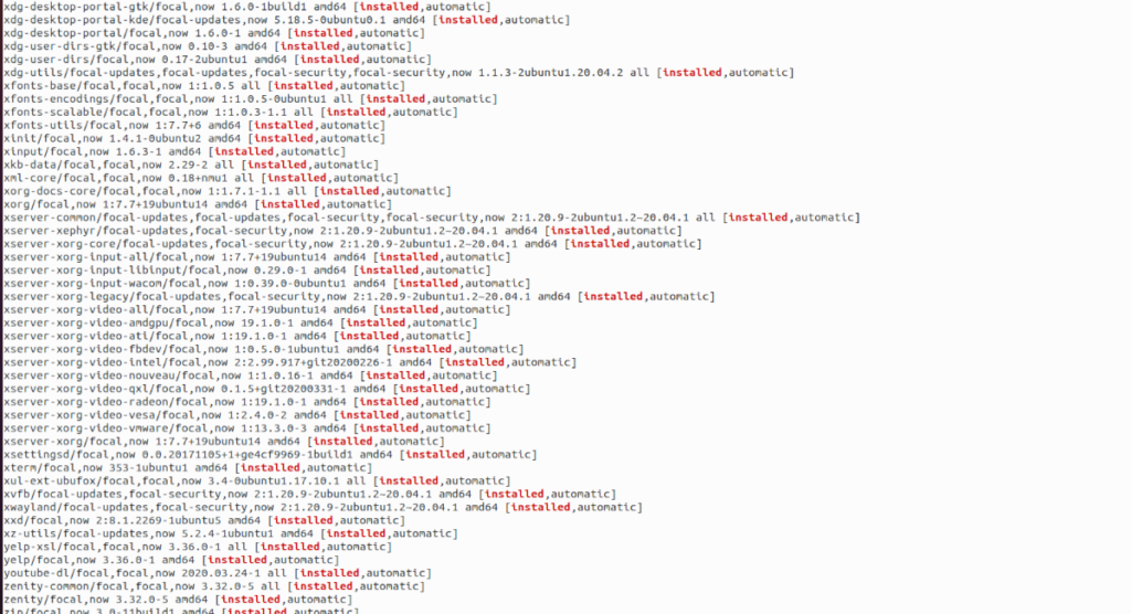 Ubuntu list installed packages [Guide]