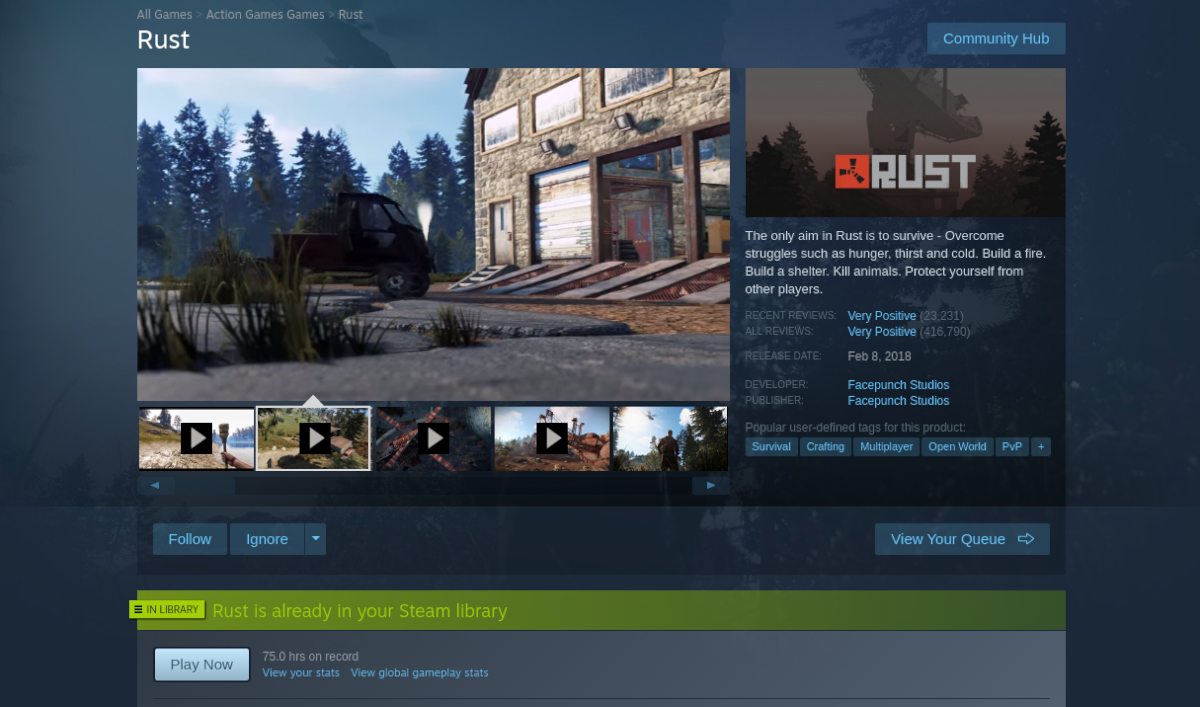 How to play RUST on Linux
