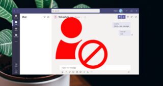 Block someone on Microsoft Teams