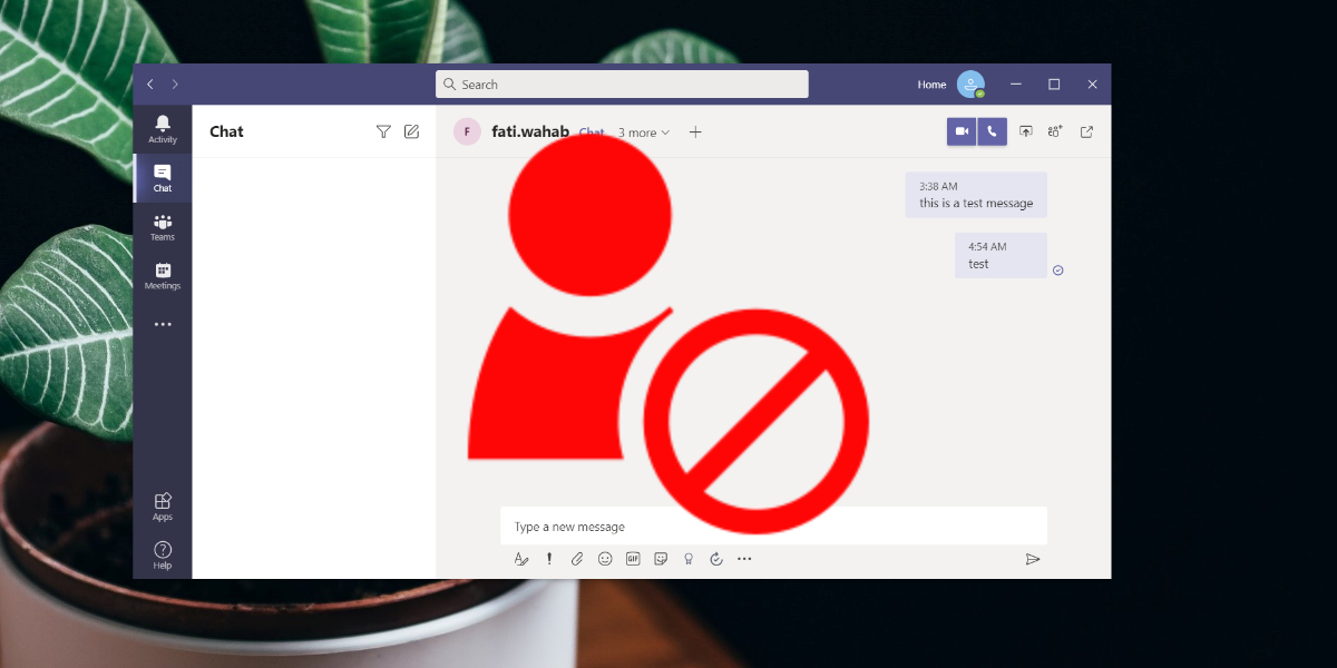How to block someone on Microsoft Teams