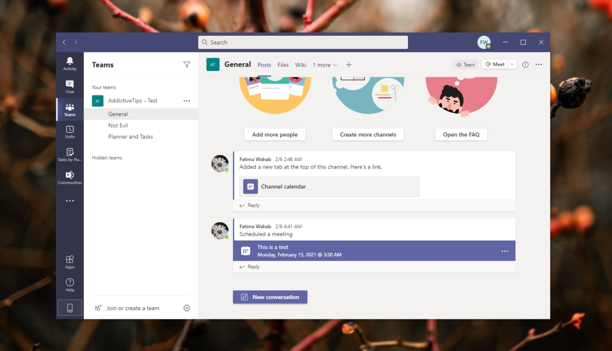 how to disable group call in teams