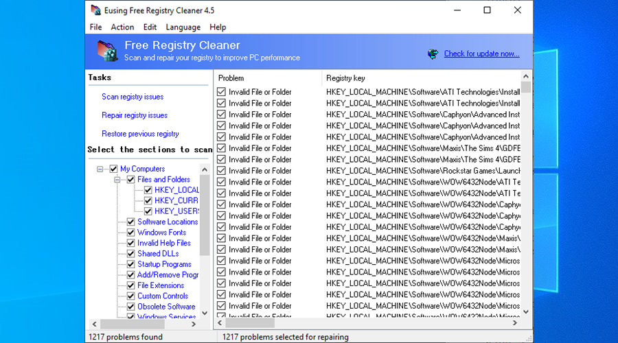windows registry cleaner repair
