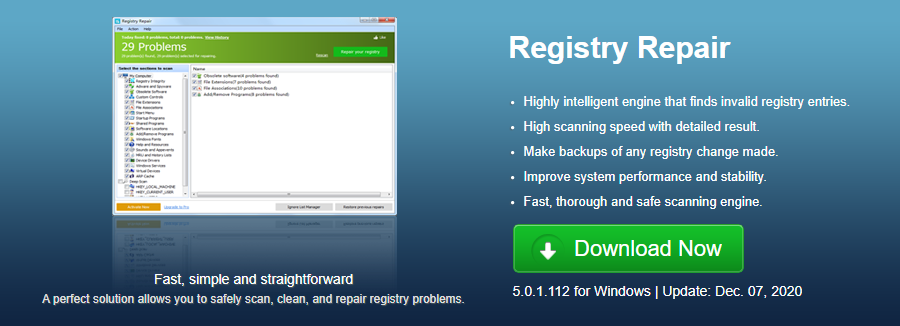 glary registry repair free