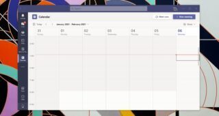 Microsoft Teams calendar