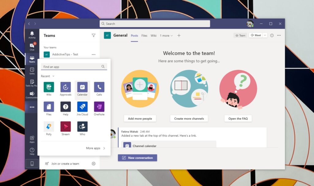 How to create and use a Microsoft Teams Calendar