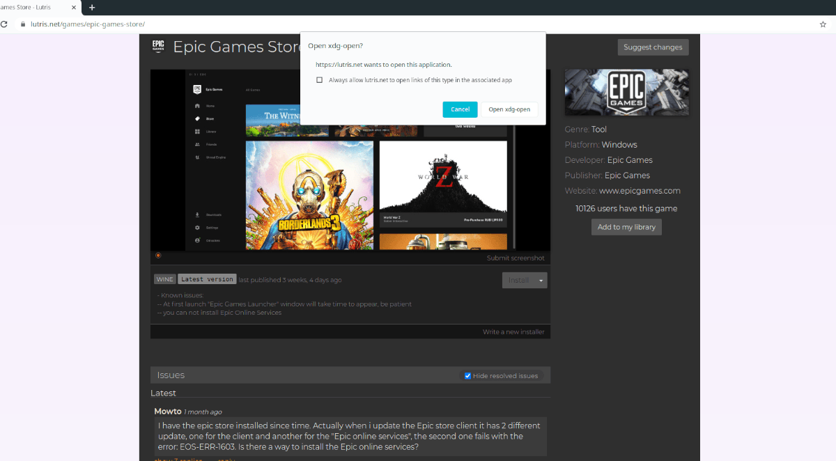 How to use the Epic Store on Linux