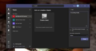 Microsoft Teams Away status