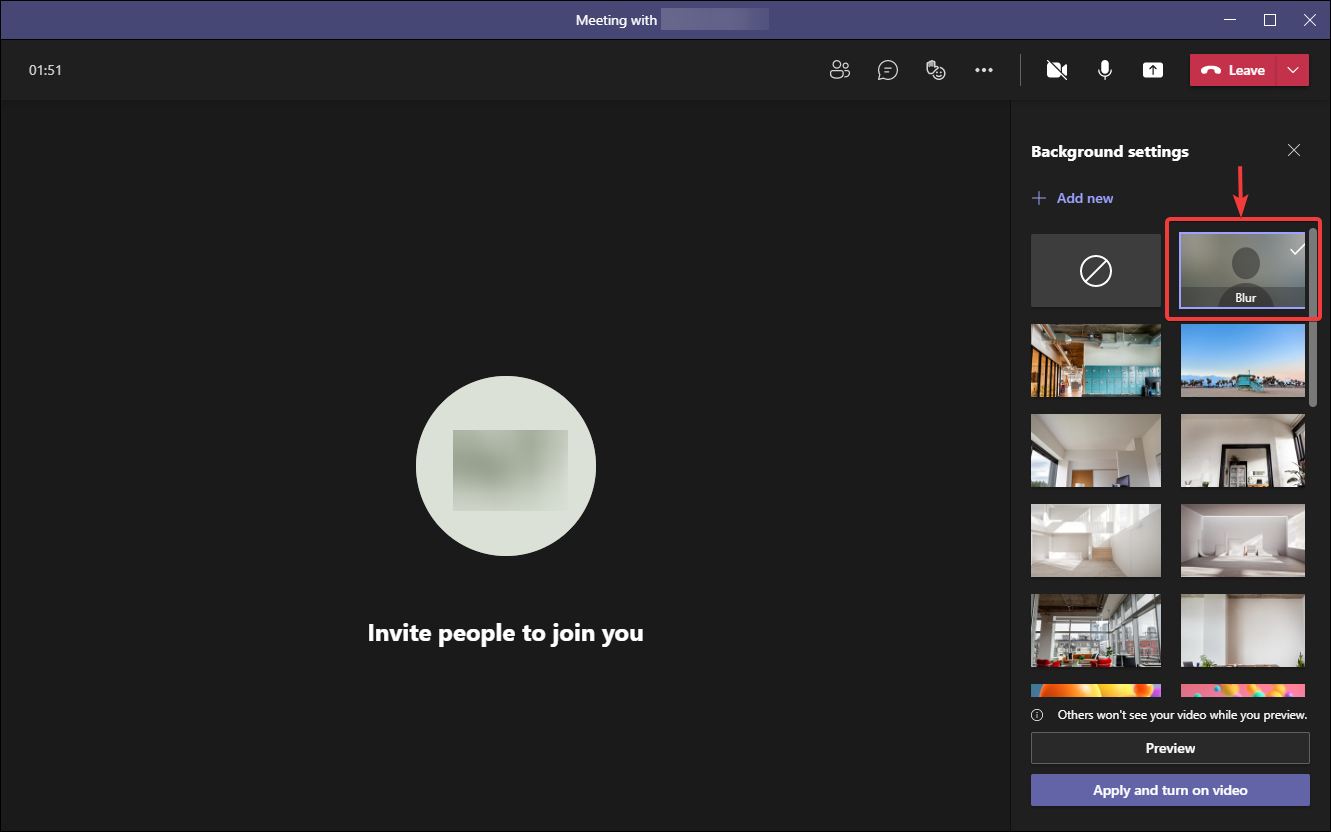 can you add background to teams web version