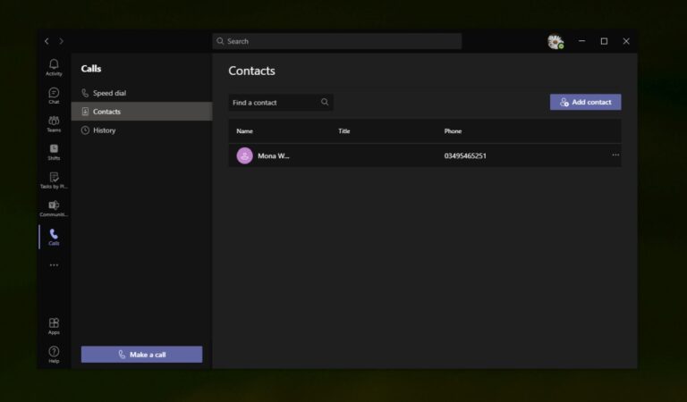How To Add Microsoft Teams Contacts