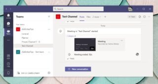 Microsoft Teams recording location