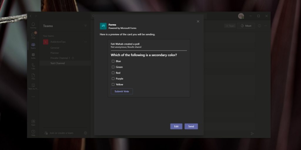 How to use the Microsoft Teams survey tools