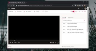 Microsoft Teams transcription