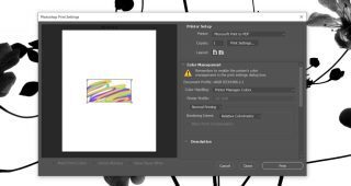 Photoshop crashes when printing