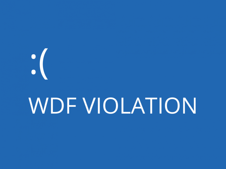 How to Fix WDF_VIOLATION Error on Windows 10 (Full Guide)