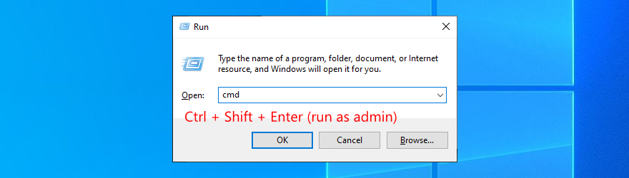 Windows 10 shows how to run Command Prompt as admin
