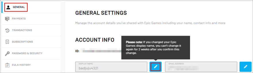 Epic Games Change Name How To Change Your Fortnite Name