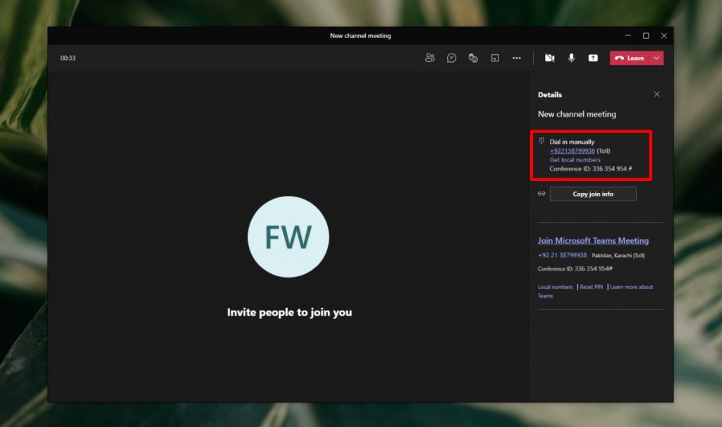 How To Dial in To A Meeting With Microsoft Teams Conference ID