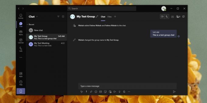 Microsoft Teams group chat