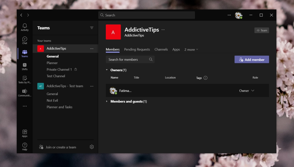 Приглашение Microsoft Teams